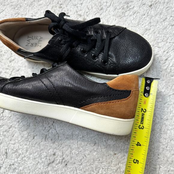Naturalizer Morrison Leather/Suede Lace Up Low-Profile Sneaker Retro Vibes Sz: 9 - Picture 4 of 11